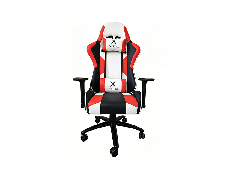 Gaming Chair: Vertex NITRO Gaming Chair Red/White PU
